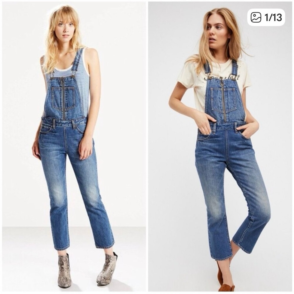 Levi's Blue Denim Overalls